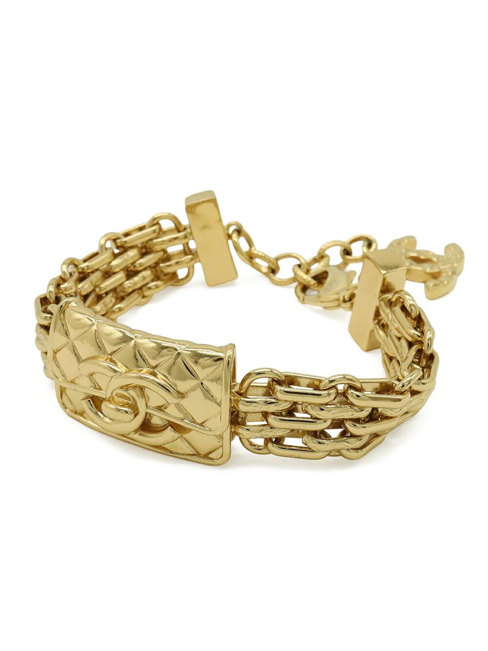 Chanel Cc Logo Chain Bracelet Metal #313682C18B